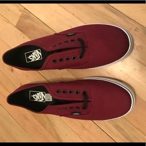 Vans Lo Pro maroon sneakers